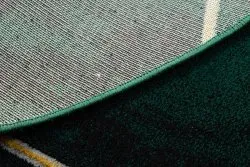 Exklusiv EMERALD Teppich 1022 Kreis - glamour, stilvoll Marmor, geometrisch Flaschengrün / gold