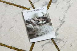 Exklusiv EMERALD Teppich 1012 Kreis - glamour, stilvoll Marmor, geometrisch creme / gold