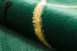 Exklusiv EMERALD Teppich 1012 Kreis - glamour, stilvoll Marmor, geometrisch Flaschengrün / gold