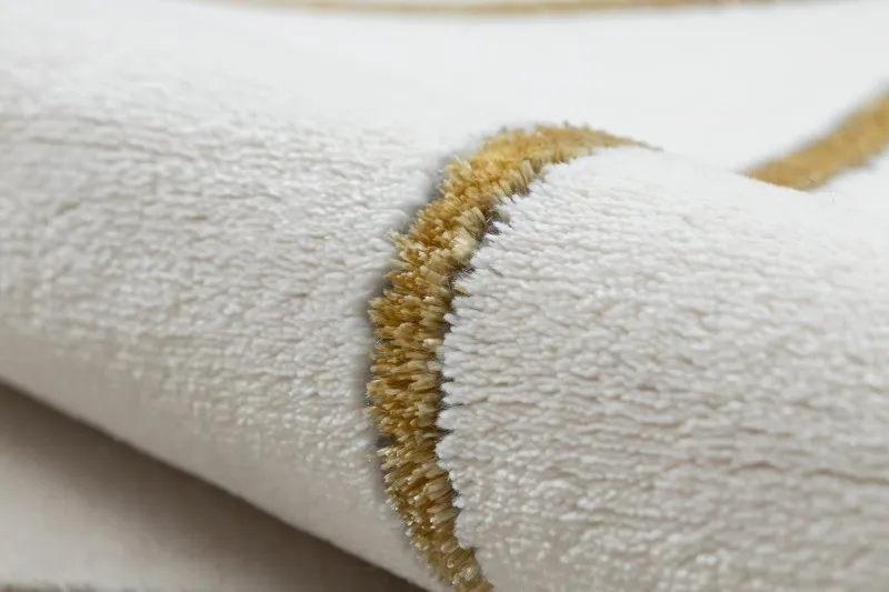 Exklusiv EMERALD Teppich 1013 Kreis - glamour, stilvoll geometrisch creme / gold