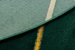 Exklusiv EMERALD Teppich 1013 Kreis - glamour, stilvoll geometrisch Flaschengrün / gold