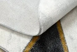Exklusiv EMERALD Teppich 1015 Kreis - glamour, stilvoll Marmor, geometrisch schwarz / gold