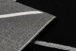 Exklusiv EMERALD Teppich 7543 glamour, stilvoll geometrisch schwarz / silber 