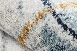 Exklusiv EMERALD Teppich A0087 glamour, stilvoll Kreise blau / gold