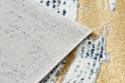 Exklusiv EMERALD Teppich 1024 glamour, stilvoll abstraktion blau / gold