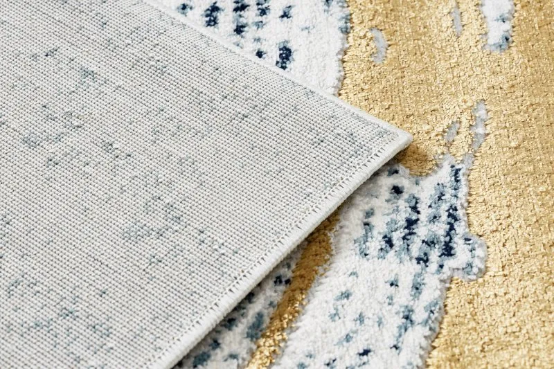 Exklusiv EMERALD Teppich 1024 glamour, stilvoll abstraktion blau / gold