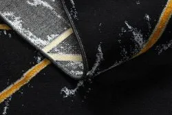 Exklusiv EMERALD Teppich 2000 glamour, stilvoll geometrisch, Marmor schwarz / gold