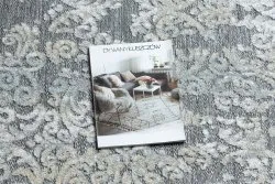 Teppich Strukturell SOLE D3812 Ornament flach gewebt grau / beige