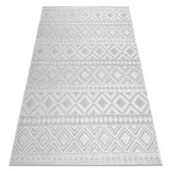 Teppich Strukturell SOLE Boho Diamanten flach gewebt beige