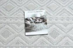 Teppich Strukturell SOLE D3851 Boho Diamanten flach gewebt beige