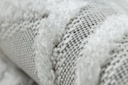 Teppich Strukturell SOLE D3851 Boho Diamanten flach gewebt beige