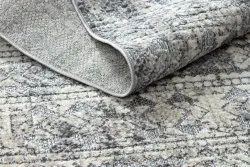 Teppich Strukturell SOLE D3732 Aztekisch, Diamanten flach gewebt grau / beige
