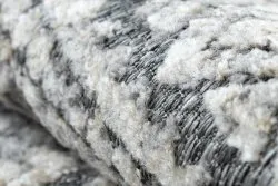 Teppich Strukturell SOLE D3732 Aztekisch, Diamanten flach gewebt grau / beige
