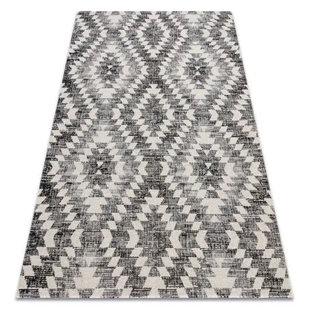 Modern Teppich MUNDO D7461 Diamanten 3D Outdoor grau / beige