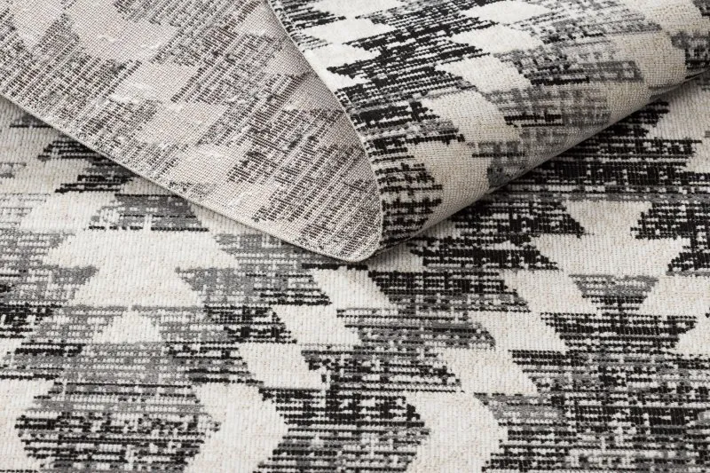 Modern Teppich MUNDO D7461 Diamanten 3D Outdoor grau / beige