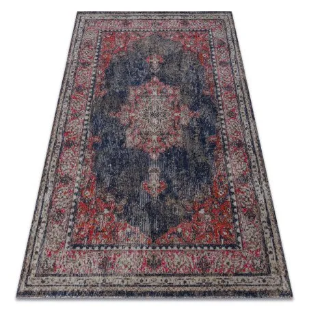 Modern Teppich MUNDO E0551 Ornament, Rahmen vintage Outdoor rot / schwarz