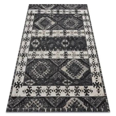 Modern Teppich MUNDO E0651 ethnisch Outdoor beige / schwarz