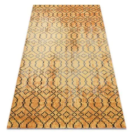 Modern Teppich MUNDO D5751 glamour Outdoor orange / schwarz