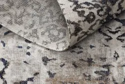 Modern Teppich MUNDO E0681 Ornament, Rahmen vintage Outdoor beige / schwarz