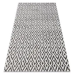Modern Teppich MUNDO geometrisch Outdoor beige / schwarz