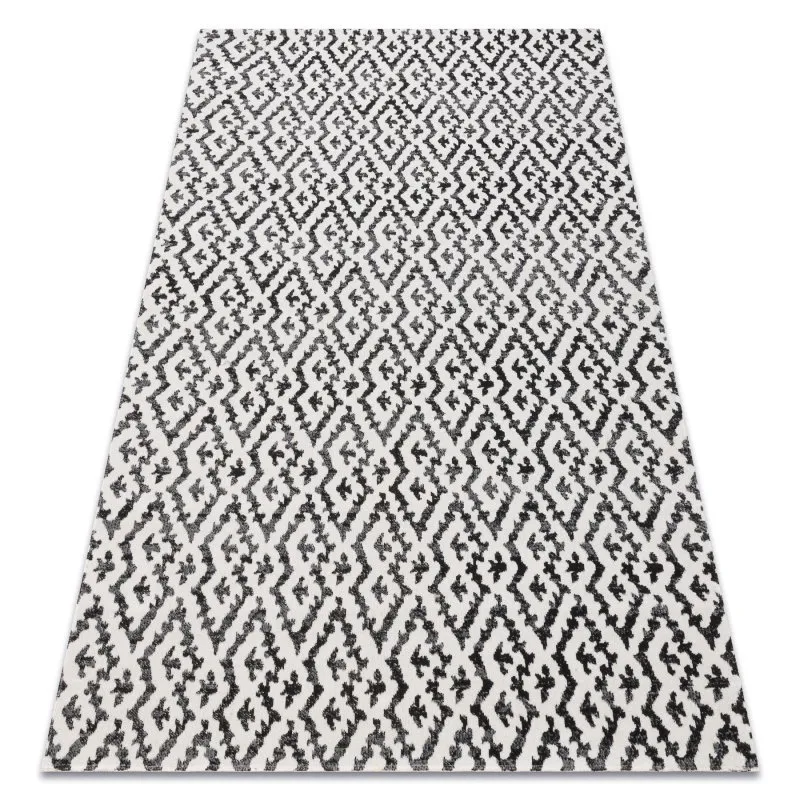 Modern Teppich MUNDO E0621 geometrisch Outdoor beige / schwarz