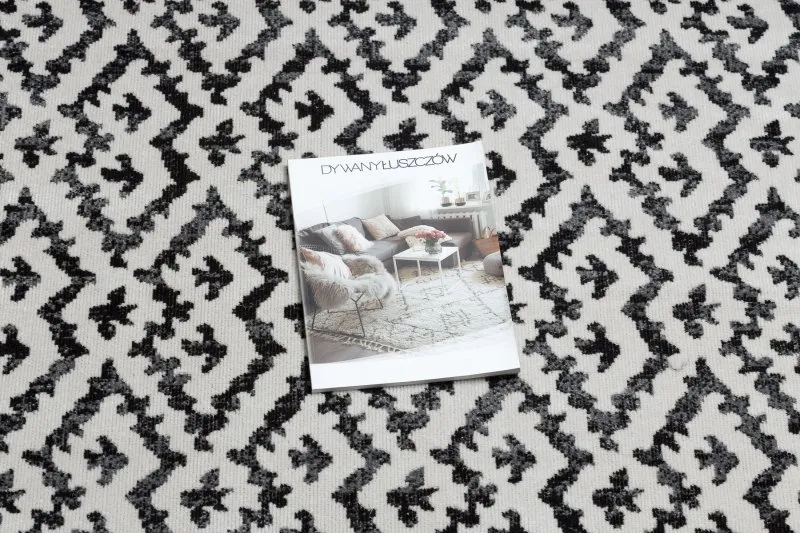 Modern Teppich MUNDO E0621 geometrisch Outdoor beige / schwarz