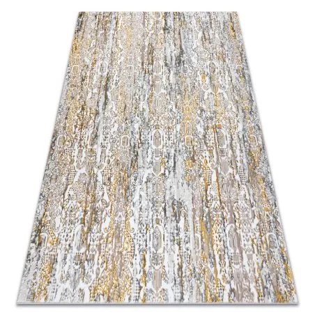 Modern GLOSS Teppich 8487 63 Ornament stilvoll, glamour gold / beige