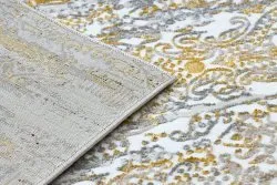 Modern GLOSS Teppich 8487 63 Ornament stilvoll, glamour gold / beige