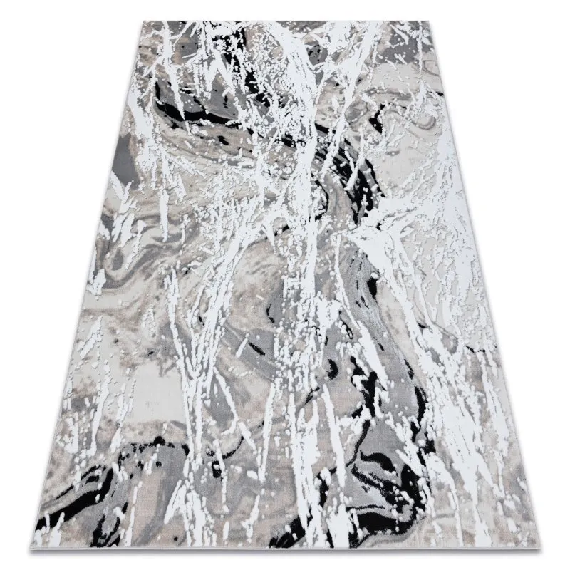 Modern GLOSS Teppich 8488 37 Abstraktion stilvoll, glamour beige / grau