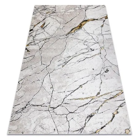Modern GLOSS Teppich 529A 53 Marmor, Stein stilvoll, glamour elfenbein / beige