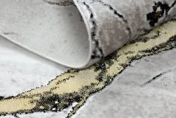 Modern GLOSS Teppich 529A 53 Marmor, Stein stilvoll, glamour elfenbein / beige