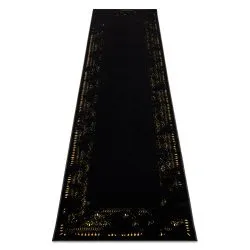 Modern GLOSS Teppich, Läufer 408C 86 Rahmen stilvoll, glamour, art deco schwarz / gold