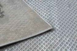 Teppich CORE A004 Rahmen, schattiert - Struktur zwei Vliesebenen, schwarz / hellgrau