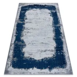 Teppich CORE Rahmen, schattiert - Struktur zwei Vliesebenen, blau / grau