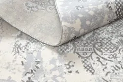 Teppich CORE W3824 Ornament Vintage - Strukturell, zwei Ebenen aus Vlies, creme / grau