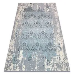 Teppich CORE Ornament Vintage - Strukturell, zwei Ebenen aus Vlies, hellblau / creme / grau