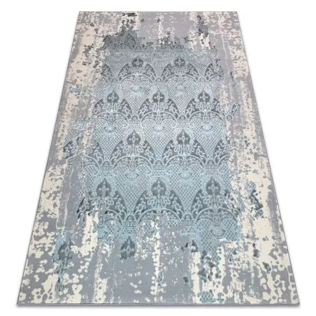 Teppich CORE W3824 Ornament Vintage - Strukturell, zwei Ebenen aus Vlies, hellblau / creme / grau