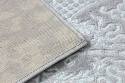 Teppich CORE W3824 Ornament Vintage - Strukturell, zwei Ebenen aus Vlies, hellblau / creme / grau