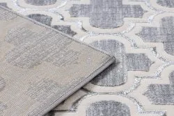 Teppich CORE W3824 Marokkanisches Spalier - Strukturell, zwei Ebenen aus Vlies, hellblau / creme / grau