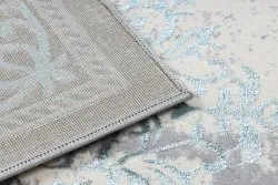 Teppich CORE W7161 Vintage Rosette - Strukturell, zwei Ebenen aus Vlies, hellblau / creme / grau