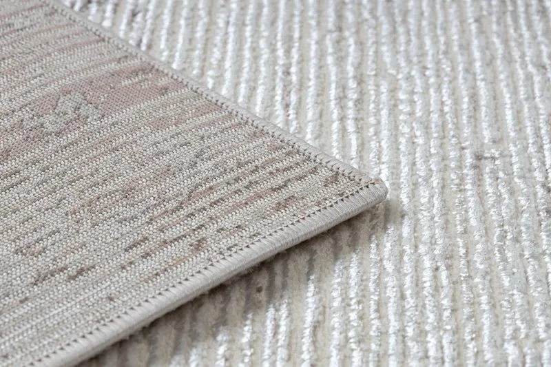 Teppich CORE W9775 Rahmen, schattiert - Struktur zwei Vliesebenen, beige / rosa