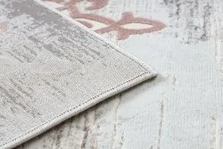 Teppich CORE W9797 Rahmen, Rosette - Struktur zwei Vliesebenen, beige / rosa