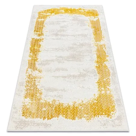Teppich CORE 004A Rahmen, schattiert - Struktur zwei Vliesebenen, Elfenbein / gold