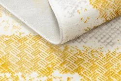Teppich CORE 004A Rahmen, schattiert - Struktur zwei Vliesebenen, Elfenbein / gold