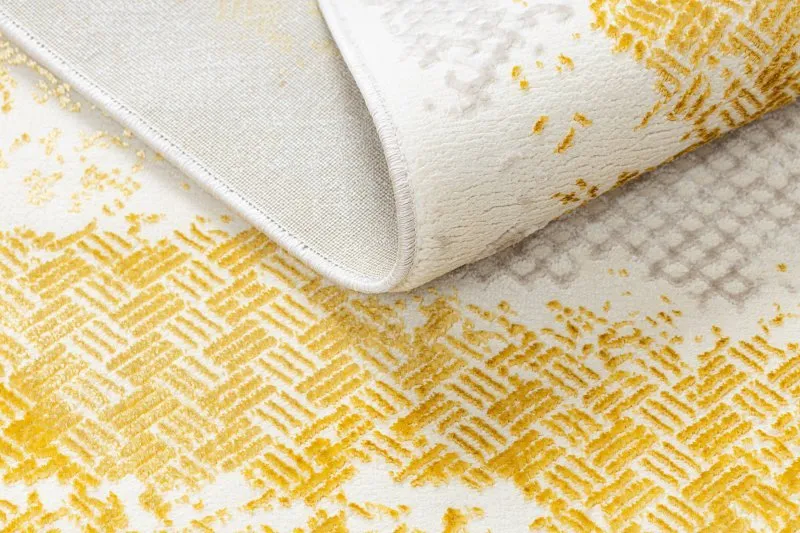 Teppich CORE 004A Rahmen, schattiert - Struktur zwei Vliesebenen, Elfenbein / gold