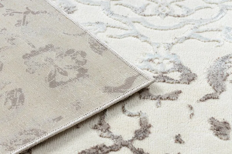 Teppich CORE 247A Ornament Vintage - Strukturell, zwei Ebenen aus Vlies, creme / braun