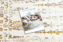 Teppich CORE 241A Ornament Vintage - Strukturell, zwei Ebenen aus Vlies, beige / gold