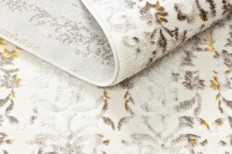 Teppich CORE 241A Ornament Vintage - Strukturell, zwei Ebenen aus Vlies, beige / gold
