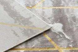 Teppich CORE 1818 Geometrisch - Strukturell, zwei Ebenen aus Vlies, elfenbein / gold