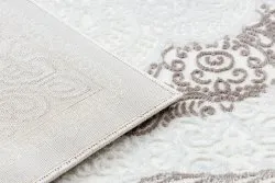 Teppich CORE 8111 Ornament Vintage - Strukturell, zwei Ebenen aus Vlies, beige